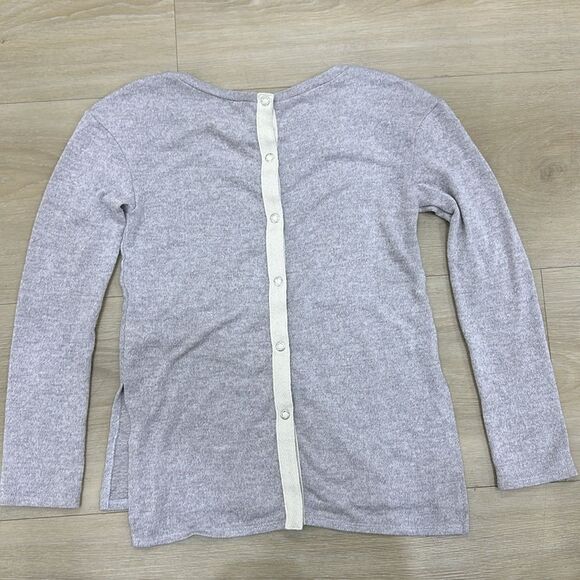 TREASURE & BOND Button Back Girls Sweater 7/8 Small - Picture 3 of 3